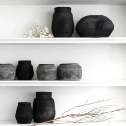 Tell Me More Hero flower pot S Ø12 cm, Black Best