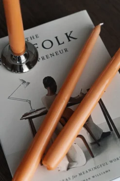 Hilke Collection Herrgårdsljus candles 30 cm 6-pack , Apricot Orange Outlet