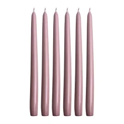 Hilke Collection Herrgårdsljus candles 30 cm 6-pack , metallic Pink Outlet