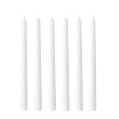 Hilke Collection Herrgårdsljus candles 30 cm 6-pack , glossy White Online