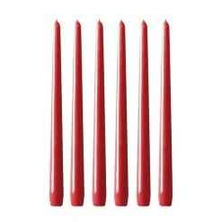 Hilke Collection Herrgårdsljus candles 30 cm 6-pack , glossy Red Best