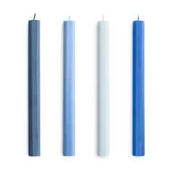 HAY Hexagon Candle light mix 4-pack, s Blue