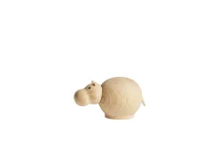 Woud Hibo wooden hippo, Small Brown