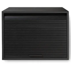 Northern Hifive cabinet with jalusi door, painted oak Black Clearance