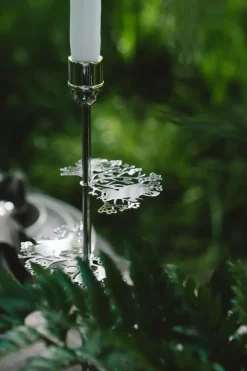 Hilke Collection Hilke X Moomin No.2 candle holder, Nickel-plated brass Silver-coloured Outlet