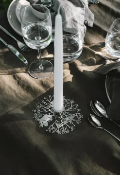 Hilke Collection Hilke X Moomin No.1 candle holder, Nickel-plated brass Silver-coloured