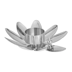 Hilke Collection Hilke X Mumin Little My candle holder, Nickel-plated brass Silver-coloured Clearance