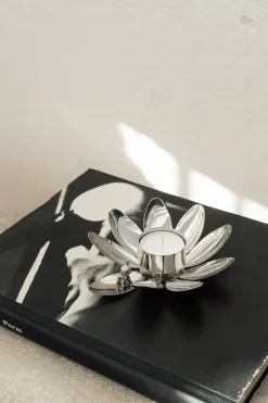 Hilke Collection Hilke X Mumin Little My candle holder, Nickel-plated brass Silver-coloured Clearance