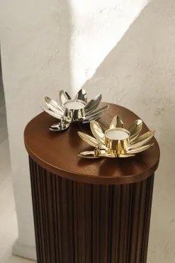 Hilke Collection Hilke X Mumin Little My candle holder, Nickel-plated brass Silver-coloured Clearance
