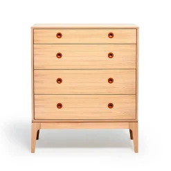 Mavis Höllviken chest of drawers, oak white pigmented, 4 drawers Beige Online