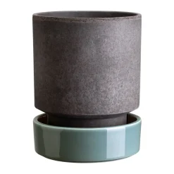 Bergs Potter Hoff pot, Ø18 cm, Raw Grey-Misty Blue GreyBlue Discount