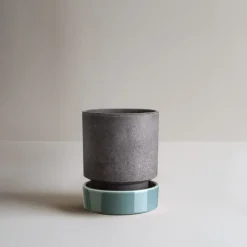Bergs Potter Hoff pot, Ø18 cm, Raw Grey-Misty Blue GreyBlue Discount