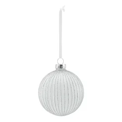 Scandi Living Holiday baubles 6-pack, White Sale