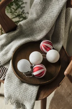 Scandi Living Holiday baubles 6-pack, White Sale