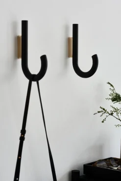 Gejst Hook hook 19 cm, stained oak-brass Black Online
