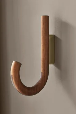 Gejst Hook hook 19 cm, Walnut-brass Brown Sale