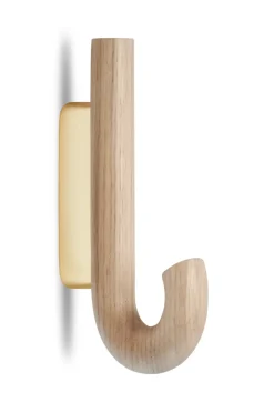 Gejst Hook hook mini 13.3 cm, Oak-brass BrownGold-coloured Online