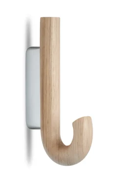 Gejst Hook hook mini 13.3 cm, Oak-chrome BrownSilver-coloured Sale