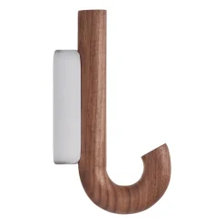 Gejst Hook hook mini 13.3 cm, Walnut-Chrome BrownSilver-coloured Clearance