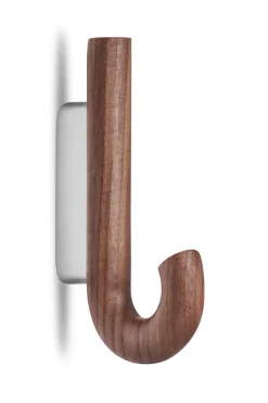 Gejst Hook hook mini 13.3 cm, Walnut-Chrome BrownSilver-coloured Clearance