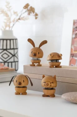 Hoptimist Dog S figure, Oak Brown Clearance