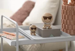 Hoptimist Smiley Cool M figure, Raw oak Brown Sale