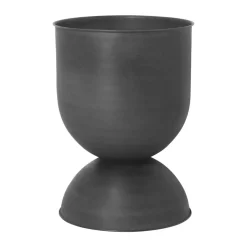 Ferm Living Hourglass flower pot medium Ø40 cm, -dark grey Black Clearance