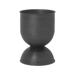 Ferm Living Hourglass flower pot small Ø30 cm, -dark grey Black Outlet