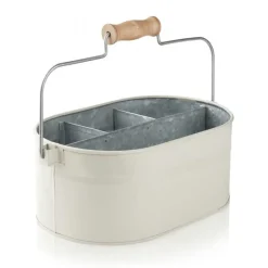 Humdakin System bucket storage box 30x19 cm, Beige BeigeSilver-coloured Sale