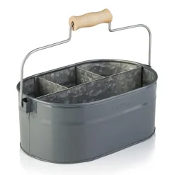 Humdakin System bucket storage box 30x19 cm, Grey GreySilver-coloured New