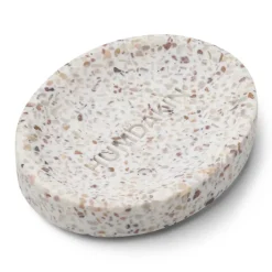 Humdakin Terrazzo soap dish10x13 cm, White-brown WhiteBrown Clearance