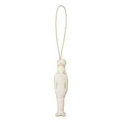 Humdakin Tin Soldier Christmas tree decoration cotton, Off white/gold Beige Sale
