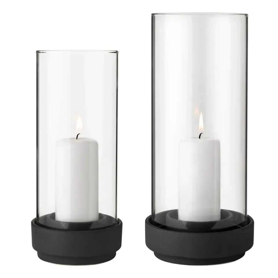 Stelton Hurricane lantern black, Large Brown Best
