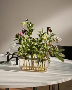 Fritz Hansen Ikebana vase, Long Gold-coloured Best