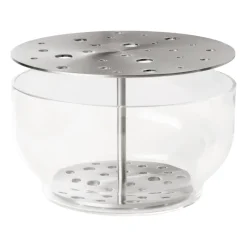 Fritz Hansen Ikebana vase stainless steel, Large Silver-coloured Clearance