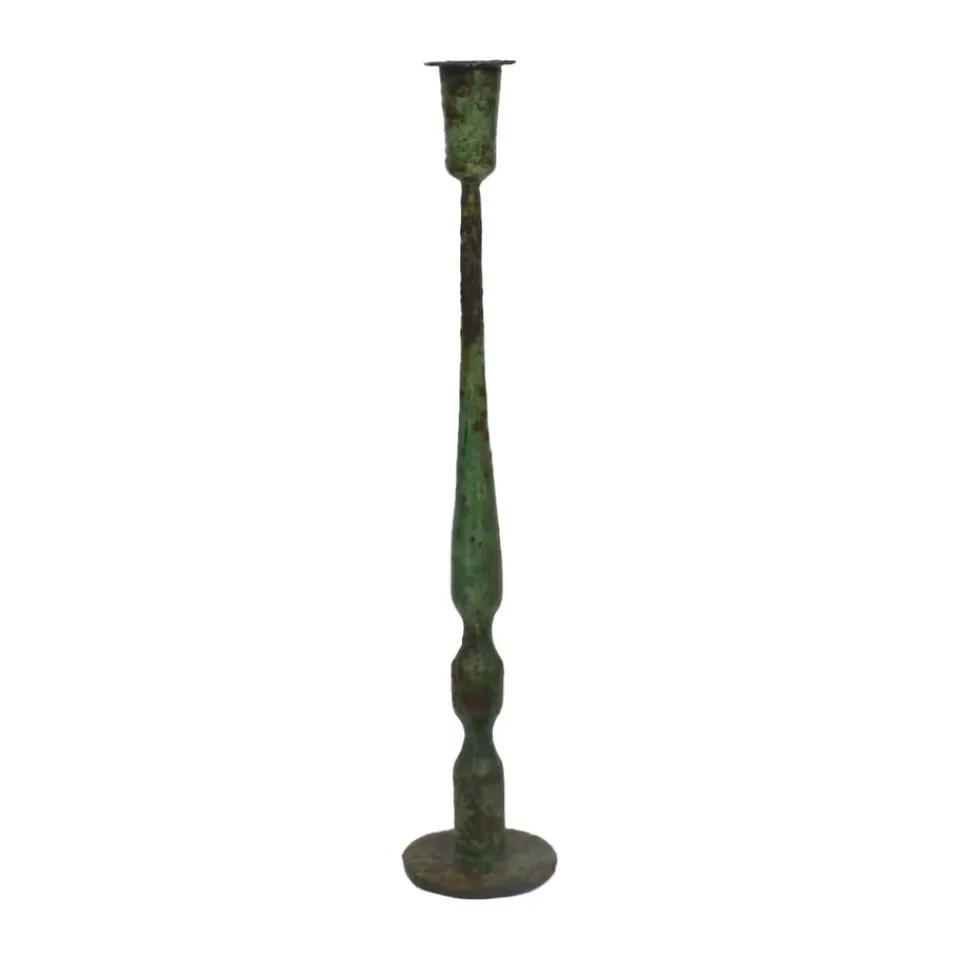 Olsson & Jensen Iliana Candlestick 40 cm, Green Clearance