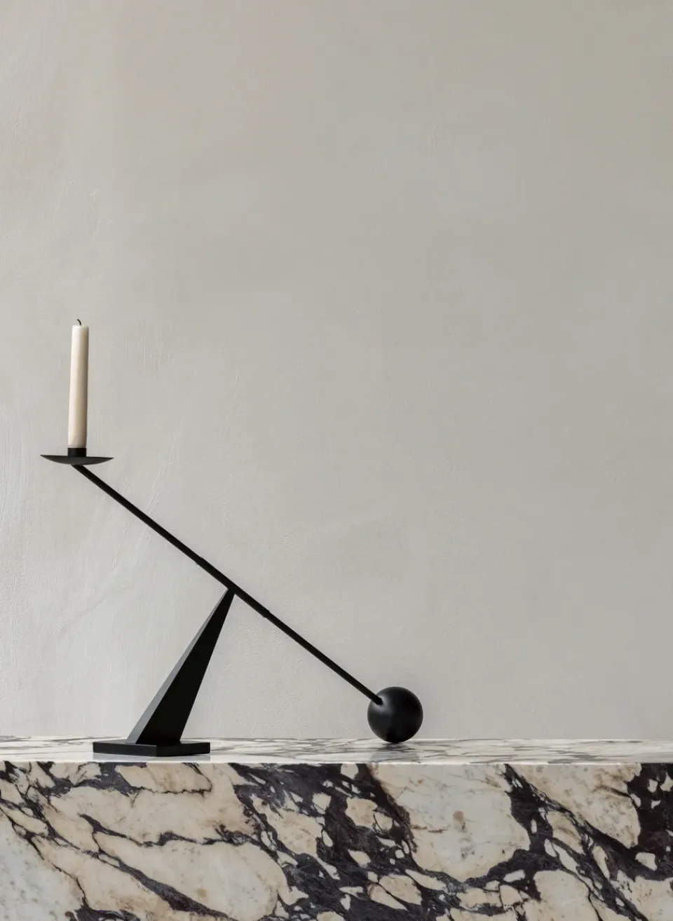 Audo Copenhagen Interconnect candlestick 70 cm, Black New