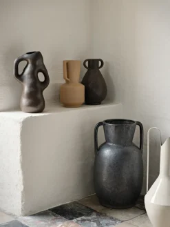 Broste Copenhagen Isolde vase 35 cm, Antique Brown Hot