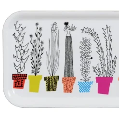 Almedahls Italiensk blomsterhylla tray, 32x15 cm BlueGreenYellowOrangeWhite Outlet