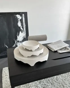 101 Copenhagen Iwa decorative tray, Birch, Ø43 White Outlet