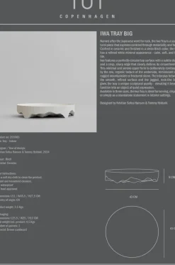 101 Copenhagen Iwa decorative tray, Birch, Ø43 White Outlet