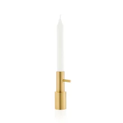 Fritz Hansen Jaime Hayon Single candle holder brass, #2 Gold-coloured New