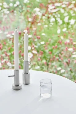 Fritz Hansen Jaime Hayon Single candle sticks stainless steel, #1 Silver-coloured Clearance
