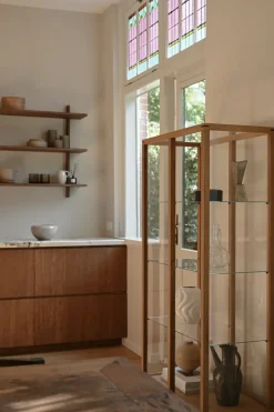Kristina Dam Studio Japanese display cabinet large, Warm oiled oak Beige Discount