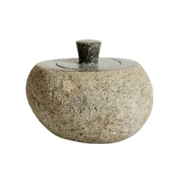 MUUBS Jar with lid Valley S, Gray-natural Beige Clearance