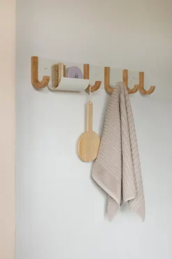 Design Letters Jay clothing rack 5 hooks, Creamweiss-ek White Online