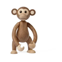 Spring Copenhagen Jolly monkey decoration 11 cm, Oak Brown Outlet