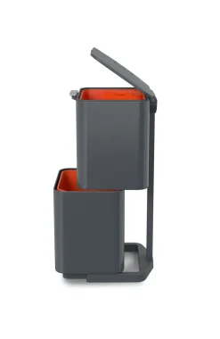 Joseph Joseph Totem Max trash bin 60 L, Graphite Grey New
