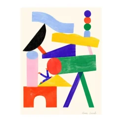 Paper Collective Jouer poster, 30x40 cm Multi New