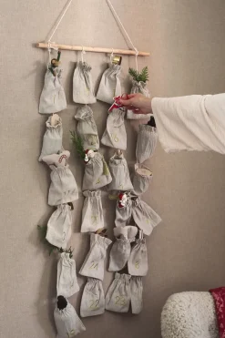 Scandi Living Joyful Advent Calendar 75 cm, Beige Sale